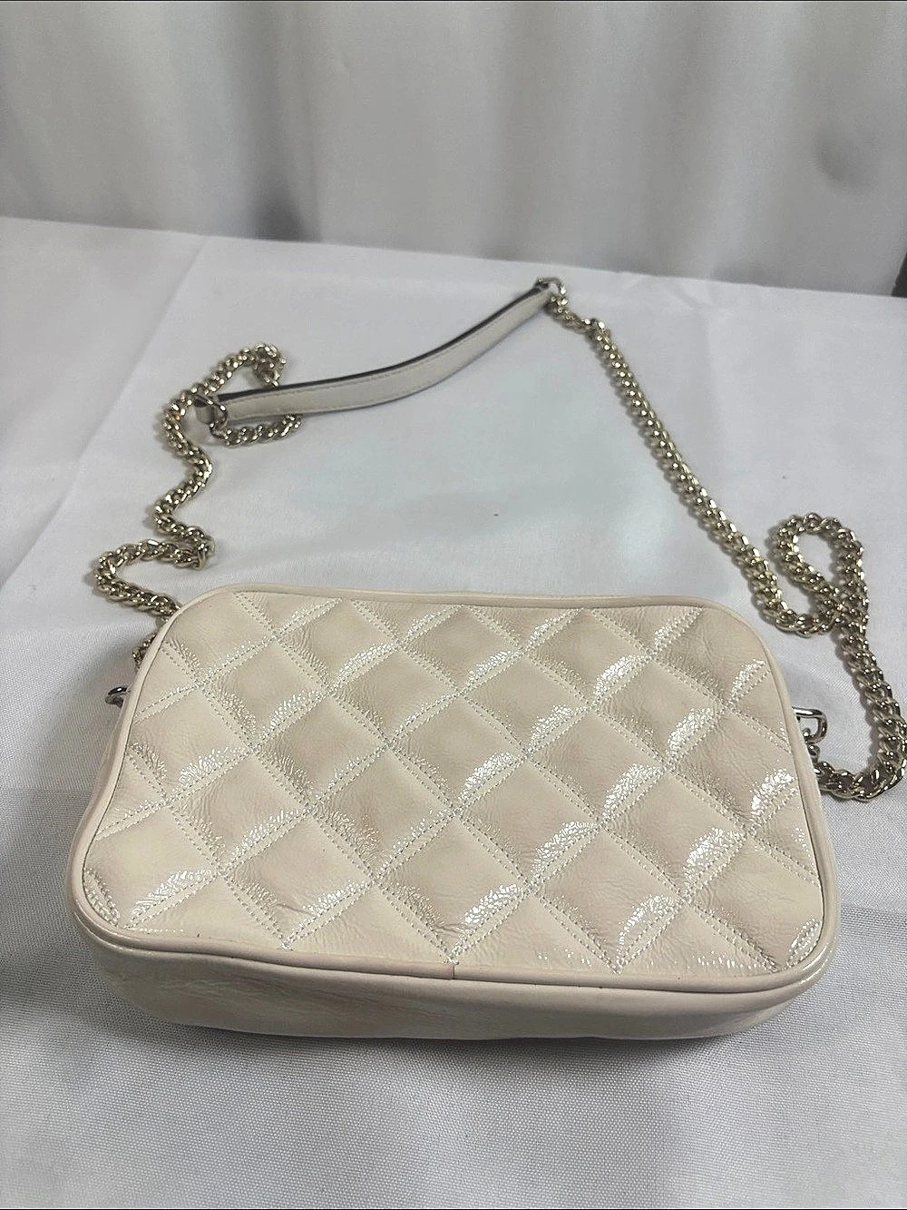 Kate Spade Carey Quilted Leather Mini Camera Bag Cream